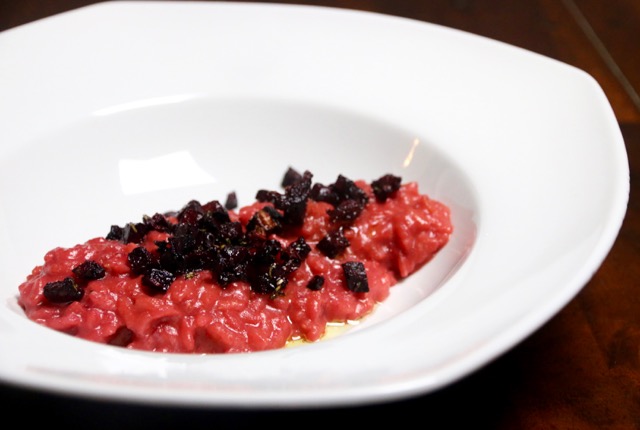 Risotto mit roter Bete